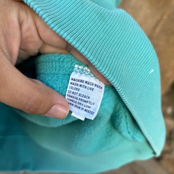 Vintage Polo Ralph Lauren Zip Hoodie Light Blue Mens Size Small Heavyweight - Picture 6 of 15